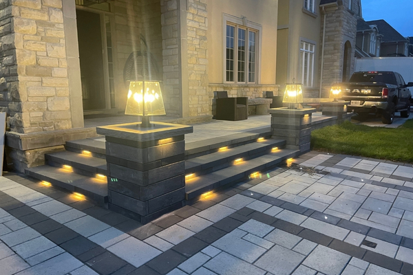 interlocking walkway and steps GTA